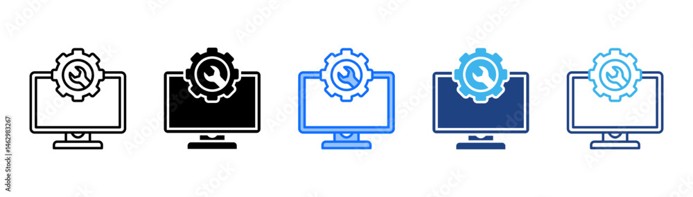 It Support Icon Set With Multiple Style Collection It Support Icon Set With Multiple Style Collection