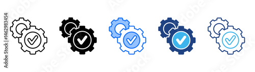 Operation Icon Set With Multiple Style Collection 