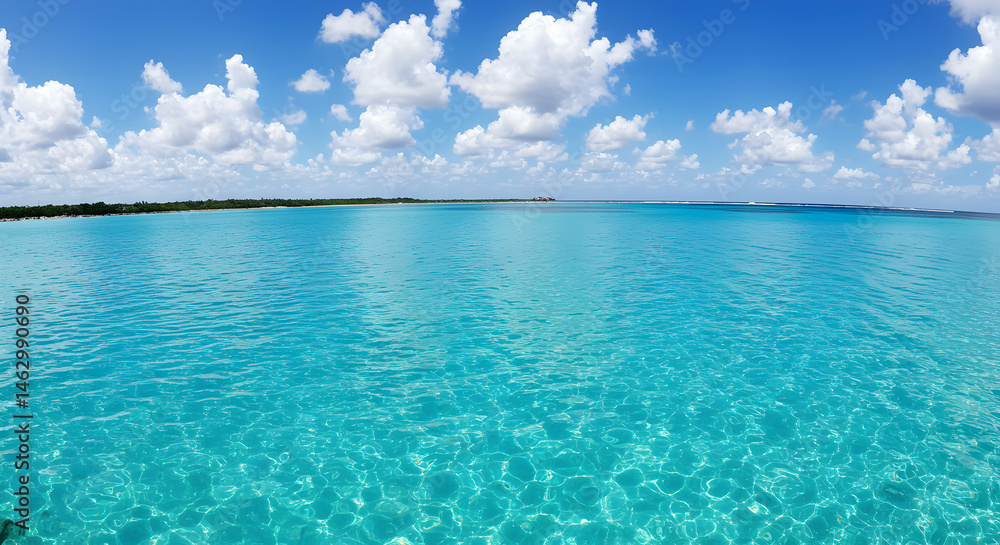 Tropical Turquoise Sea Panorama