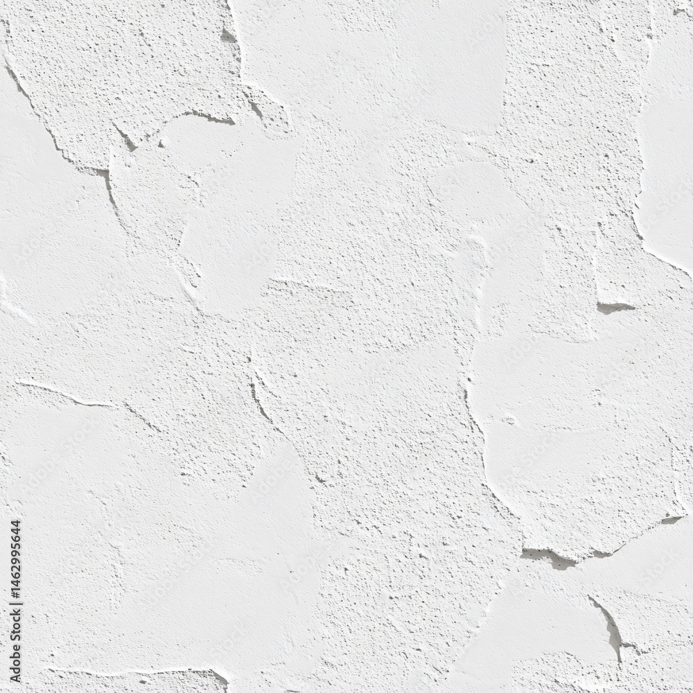 Obraz premium White Plaster Texture Wall Background Rough Grainy Surface Minimalist Decor Design Natural Light Drywall Architecture Modern Reconstruction Fine Detail Finish Neutral Smooth Matte Coating