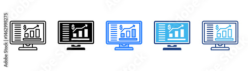 Volatility Icon Set With Multiple Style Collection 