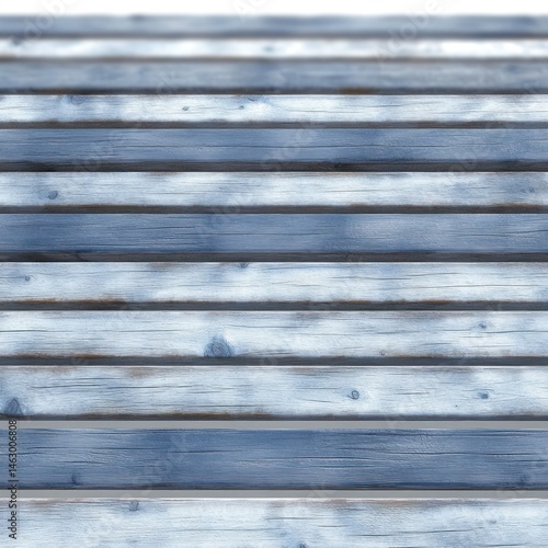 Obraz na płótnie Close-up view of weathered wooden planks arranged horizontally with visible grain, knots, and faded paint creating a rustic and textured surface w salonie