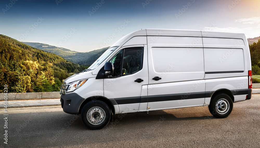 white van mockup for branding and marketing white van mockup for branding and marketing