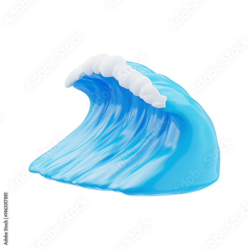 Sea Wave 3D Icon