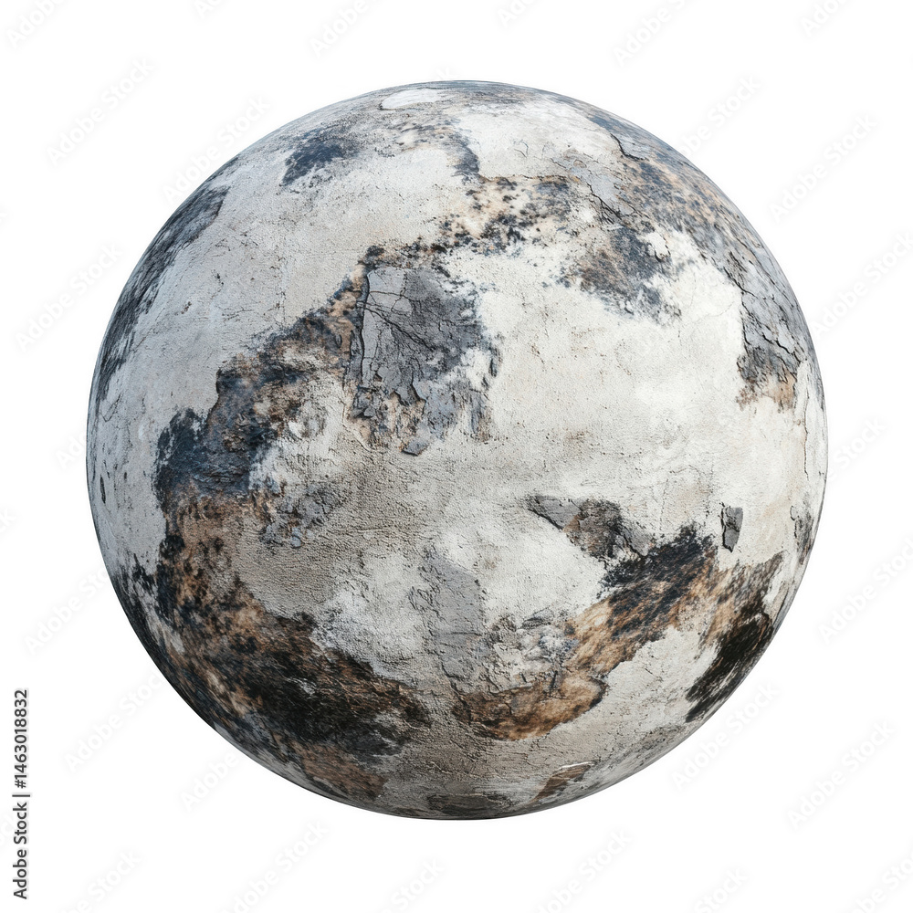 Weathered stone sphere texture background image 3d render old art grey on transparent background Weathered stone sphere texture background image 3d render old art grey on transparent background