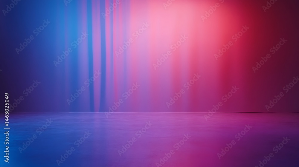 A studio room interior featuring a smooth blue and purple color gradient serves as a minimalist background for empty photographic limbo space, ideal for product photography or . A studio room interior featuring a smooth blue and purple color gradient serves as a minimalist background for empty photographic limbo space, ideal for product photography or .