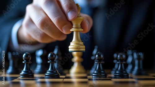 Wallpaper Mural Strategic Chess Play: The King's Gambit in Business and Life Metaphor Torontodigital.ca