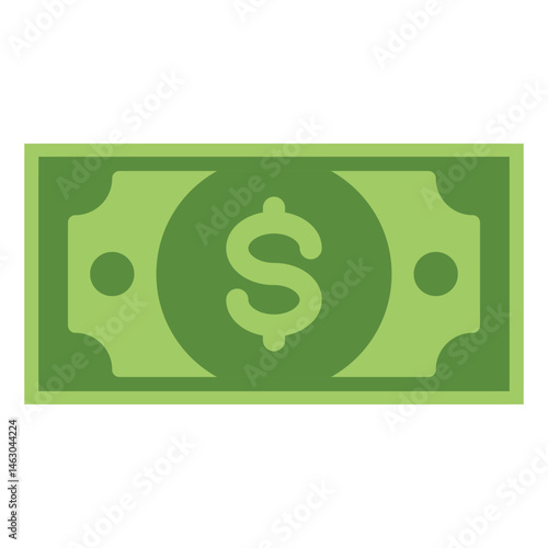 Dollar Money Vector Illustration. Dollar Bill note money. us dollar currency
