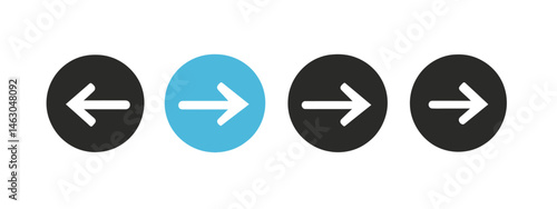 Drag icons are gathered in a collection featuring black and blue tones on a white base