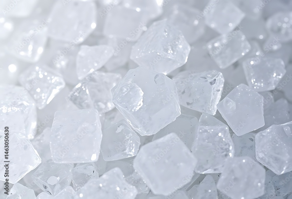 Obraz premium pile of ice cubes sitting on top of a table