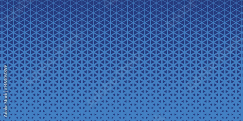 Triangles Halftone Pattern Vector Abstract Geometric Technology Background. Triangular Half Tone Texture. Minimal Style Dynamic Tech Wallpaper