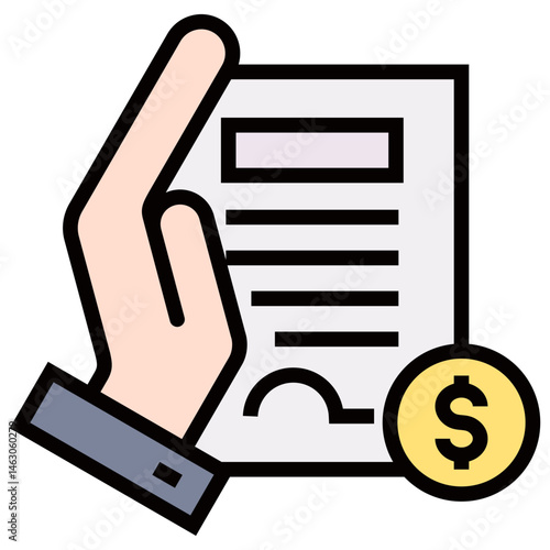 Salary Document Icon