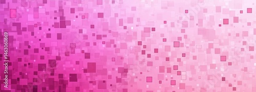 This retro modern design template boasts a background that shines with a pink disco party pattern, accompanied by an iridescent rose sequin mosaic texture, and set against a backdrop of abstract
