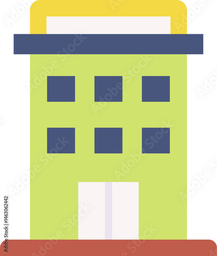 accomodation illustration on a white background  