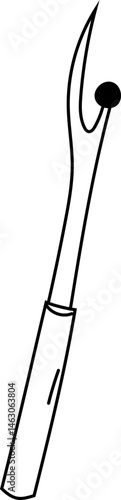 Seam picker vector for unpicking tight threads or seams
