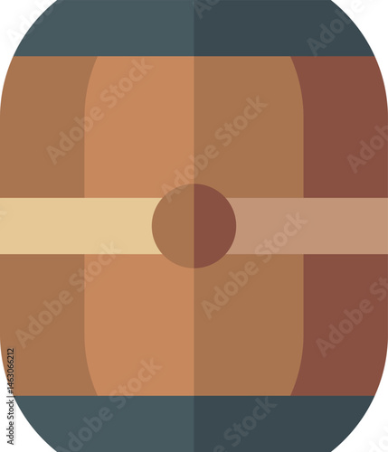 beer keg illustration on a white background     
