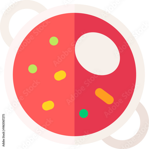 borscht illustration on a white background     