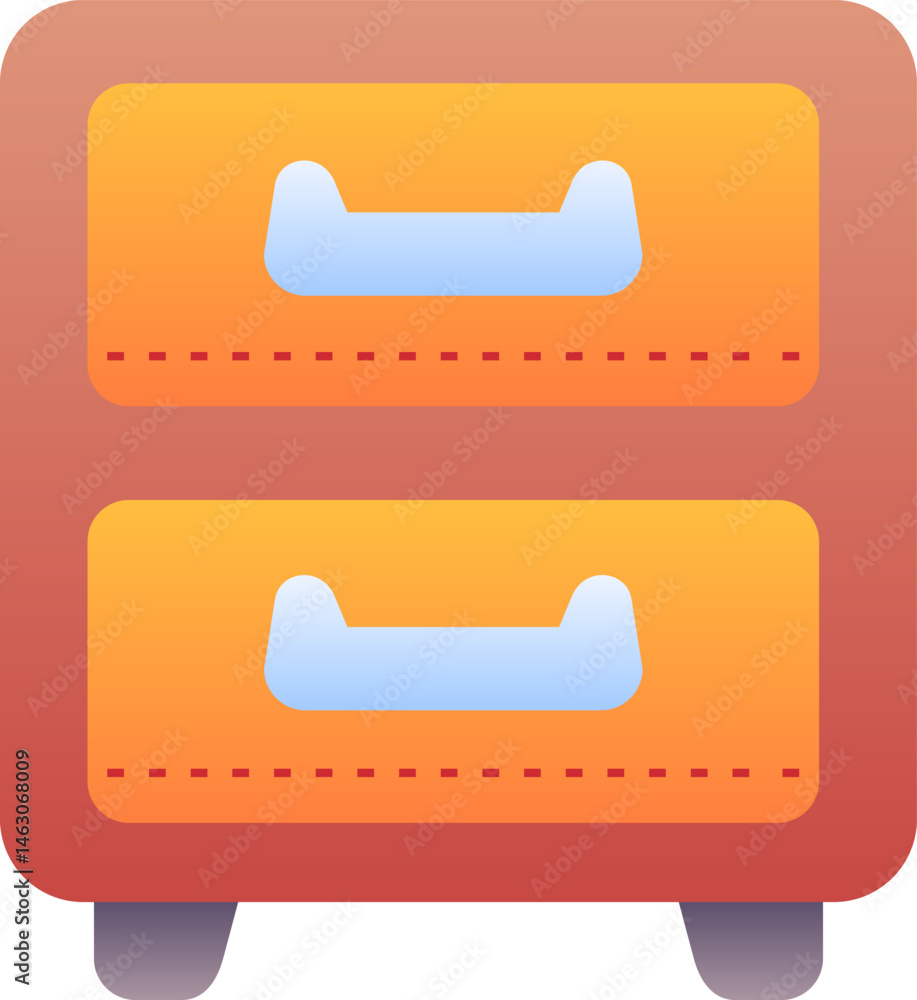 Fototapeta premium cabinet illustration on a white background 