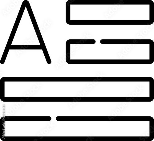 capital letter illustration on a white background