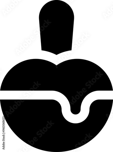 caramelized apple illustration on a white background     