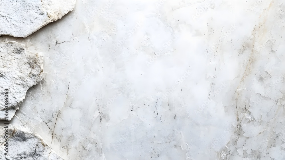 Naklejka premium Light Gray Natural Stone Surface with Textured Features and Earthy Tones