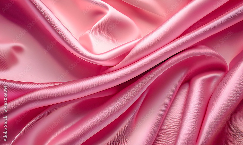 Luxurious Pink Satin Fabric Soft & Elegant Texture Luxurious Pink Satin Fabric Soft & Elegant Texture