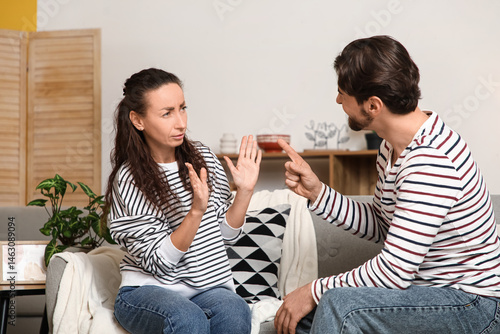 Husband blaming his wife on...