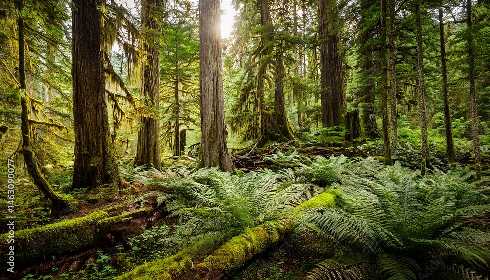 Obraz premium old growth forests in british columbia