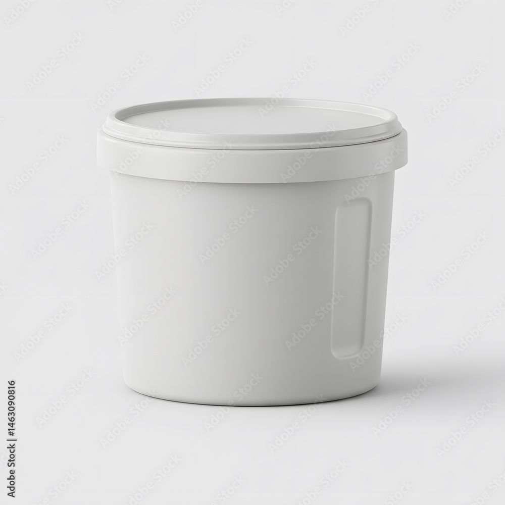Granulated surface cleaner tub with twist-lock lid and grip indentations Granulated surface cleaner tub with twist-lock lid and grip indentations