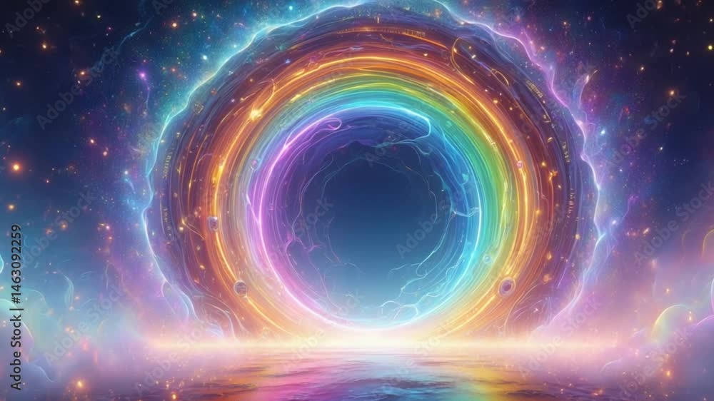 Cosmic Rainbow Portal: Abstract Energy Gate to Another Dimension Cosmic Rainbow Portal: Abstract Energy Gate to Another Dimension