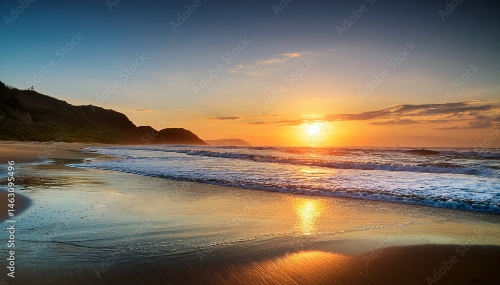 Obraz premium beach at sunset