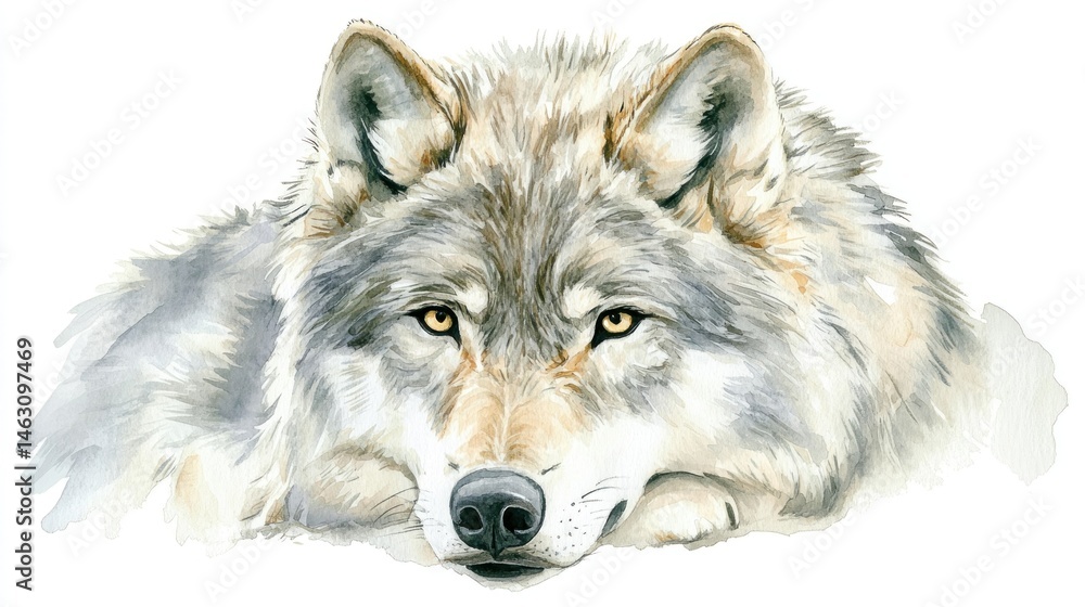 Fototapeta premium Gray Wolf Portrait