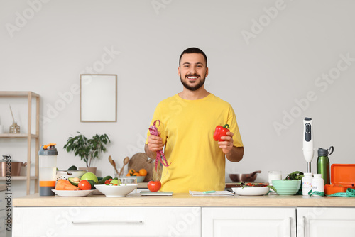 Handsome young man with fre...