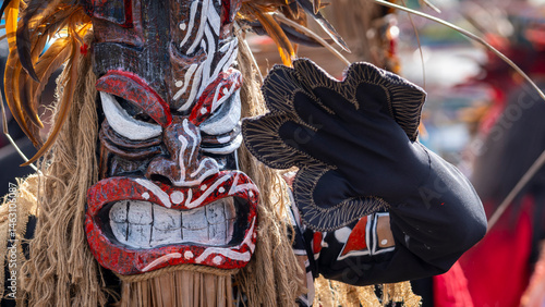 indian devil mask at portobello devil and congo festival colon