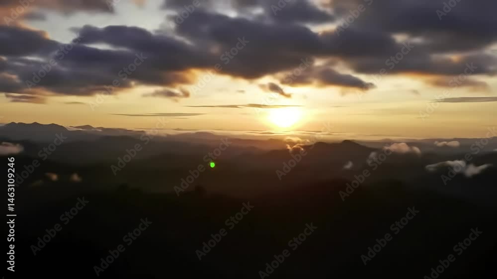 Timelapse of Sunrise and Clouds Over Mountain Peaks Timelapse of Sunrise and Clouds Over Mountain Peaks
