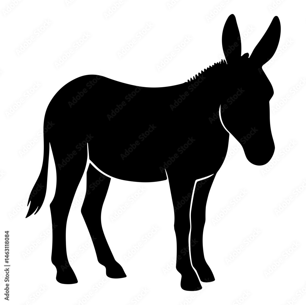 donkey silhouette donkey silhouette
