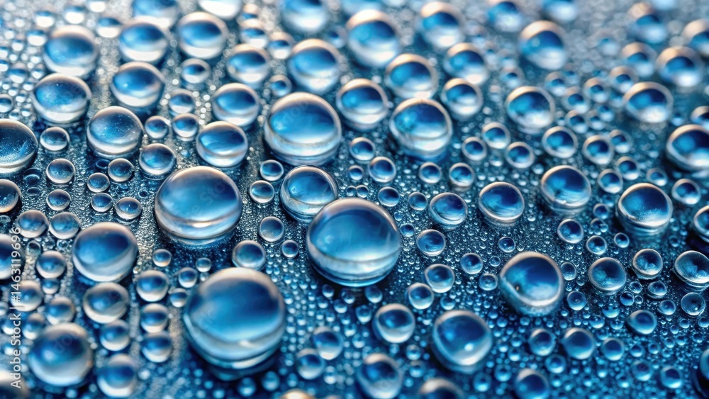 Close-up of a hydrophobic surface with delicate water droplets clinging to its texture, revealing intricate details of the material's molecular structure , water droplets, texture Close-up of a hydrophobic surface with delicate water droplets clinging to its texture, revealing intricate details of the material's molecular structure , water droplets, texture