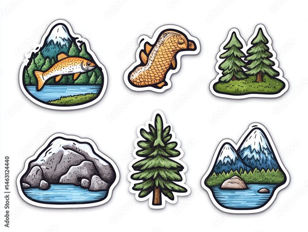 Nature Scene Stickers Nature Scene Stickers