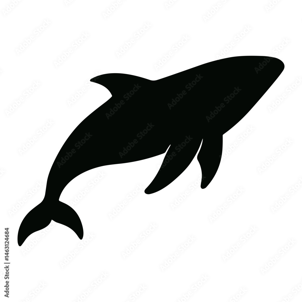 Fototapeta premium Whale Silhouette