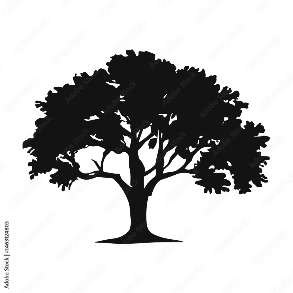 Fototapeta premium wild tree silhouette