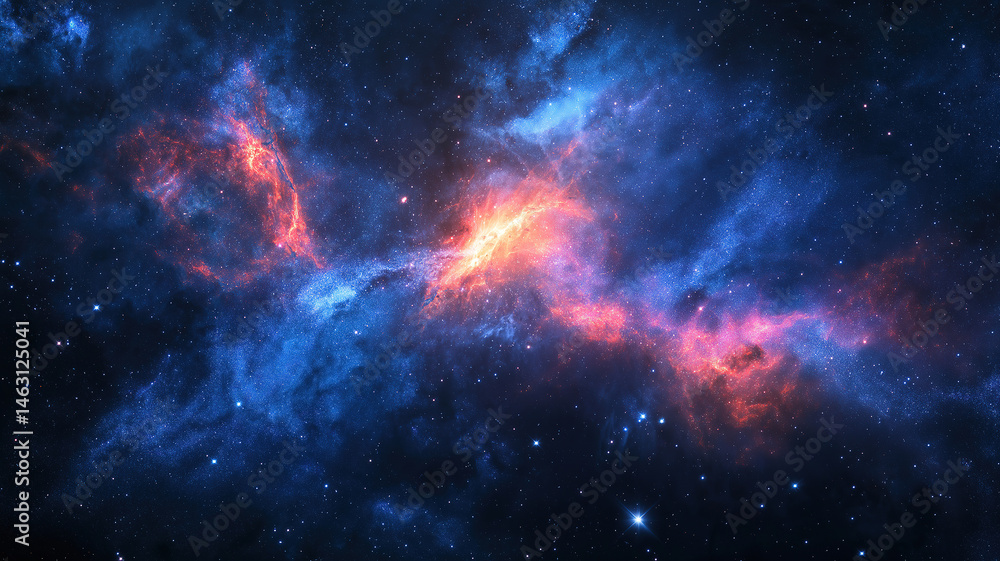 Fototapeta premium A mesmerizing cosmos background featuring stars, nebulae, and a galaxy of constellations in outer space
