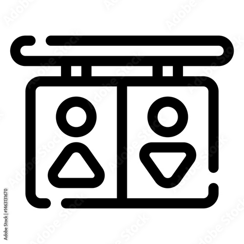 washroom sign icon