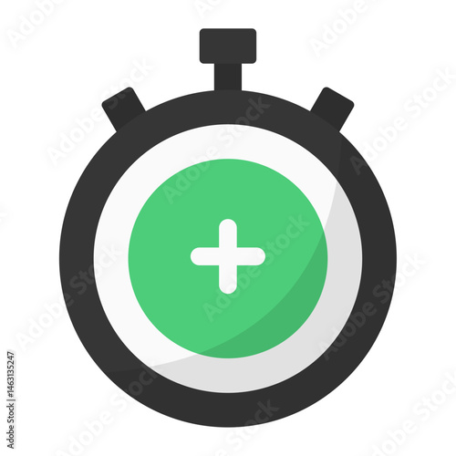 additional time vector icon
