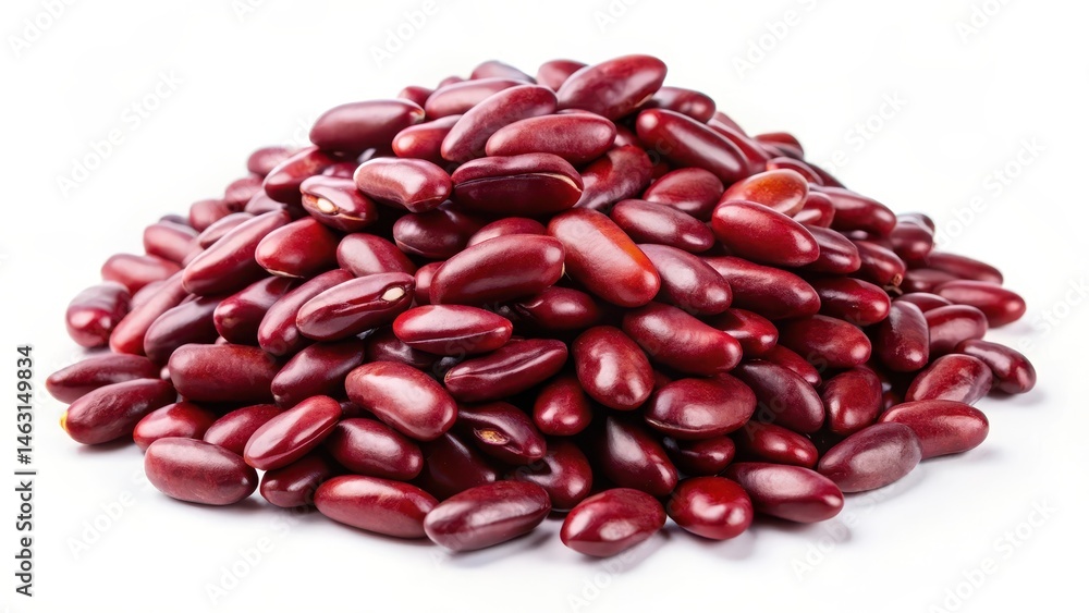 Pile of red kidney beans isolated on white background Pile of red kidney beans isolated on white background