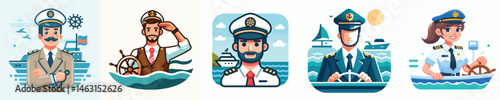Vector of a captain