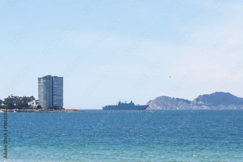 Fototapeta premium military maneuvers. Infantry, aviation and navy landing 