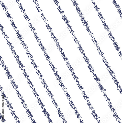 Texture in the form of diagonal noisy stripes.