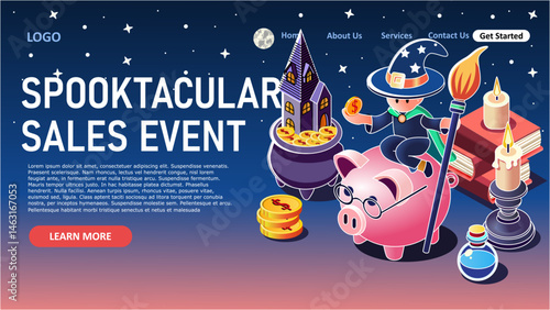 MAGICAL MONEY CAULDRON. Piggy bank for Magical Future, vector art, simple, minimalist