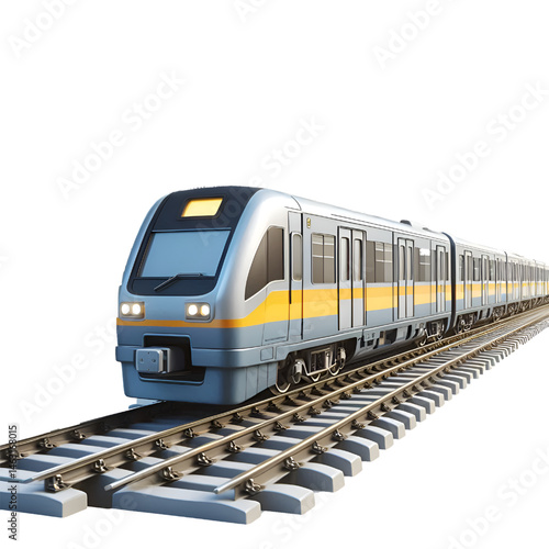 diesel locomotive and train
