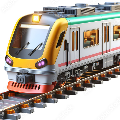 diesel locomotive and train
